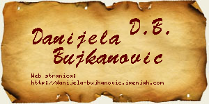 Danijela Bujkanović vizit kartica